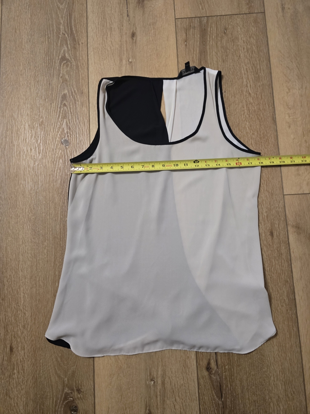 Express Two-Tone Black and Cream Scoop Neck Camisole Womens Medium
